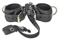 Leather Locking Wrist to Ball Restraint