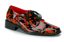 Men's Blood Splattered Doctor Shoes Black